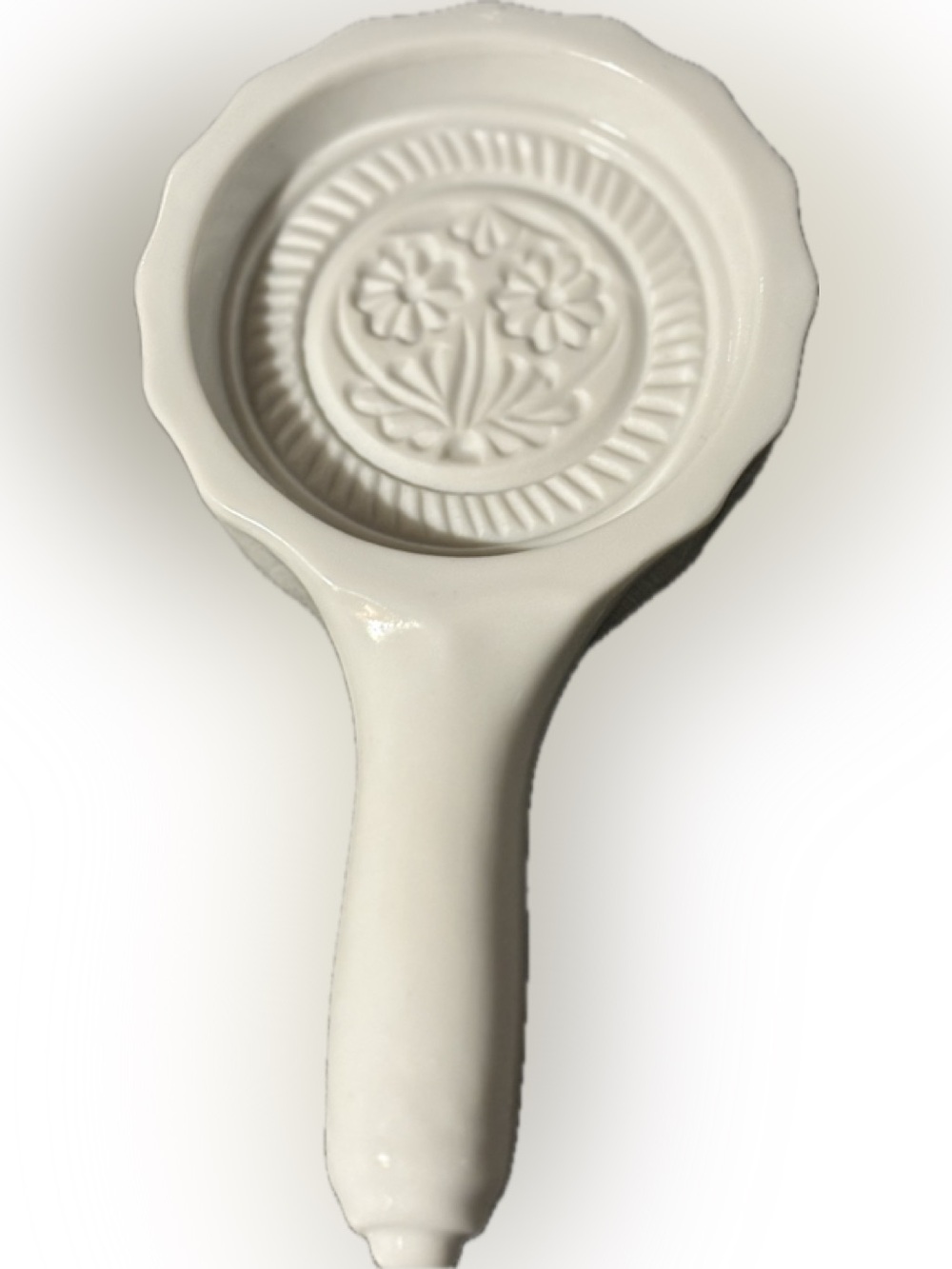 Floral Schmid Folio Porcelain Butter Mold
